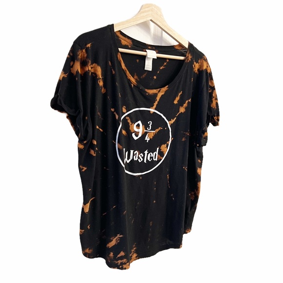 L - H&M - Harry Potter, 9 3/4’s Wasted Black, T Shirt - Picture 4 of 8